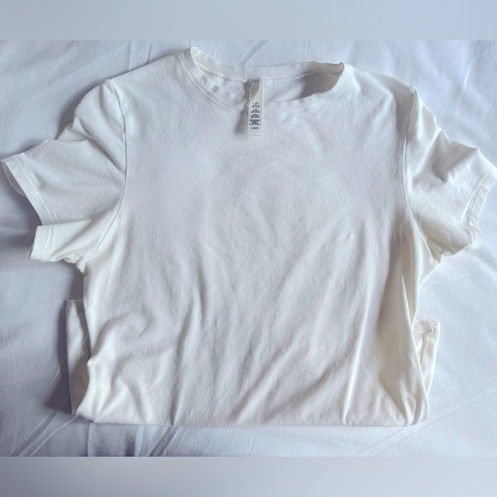 SKIMS COTTON JERSEY T-SHIRT | MARBLE SIZE L